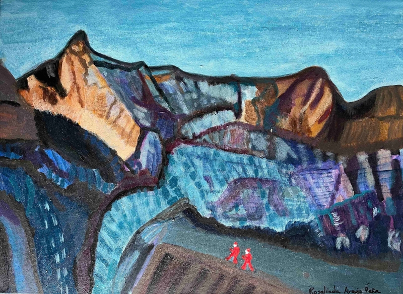 Hiking The Shetland by artist Rosalinda Peña